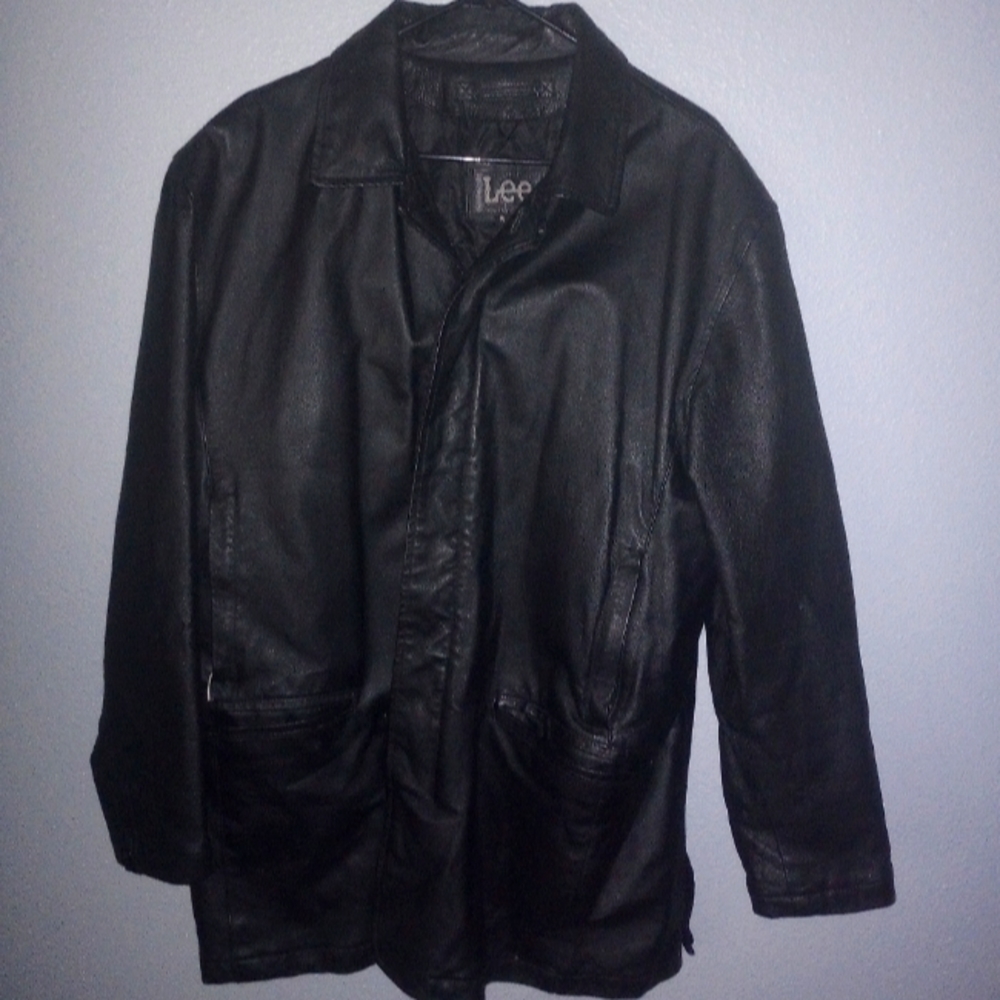 Lee Black Leather Jacket